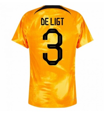 Netherlands Matthijs de Ligt #3 Replica Home Stadium Shirt World Cup 2022 Short Sleeve